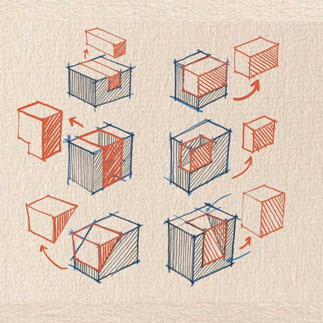 Composition en perspective : lignes de fuite, échelle et hiérarchie d'un volume