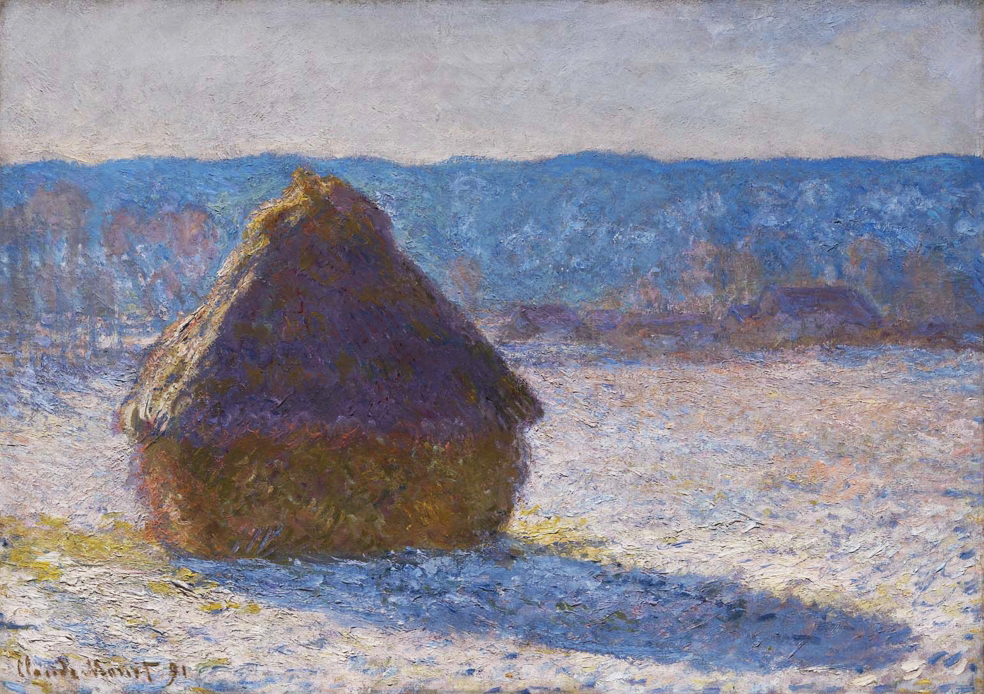 Claude Monet — Meule, Effet de Neige le Matin, 1891, huile sur toile, Museum of Fine Arts Boston