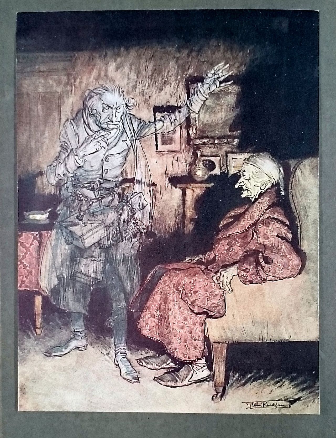 Arthur Rackham — A Christmas Carol de Charles Dickens, illustration fantastique
