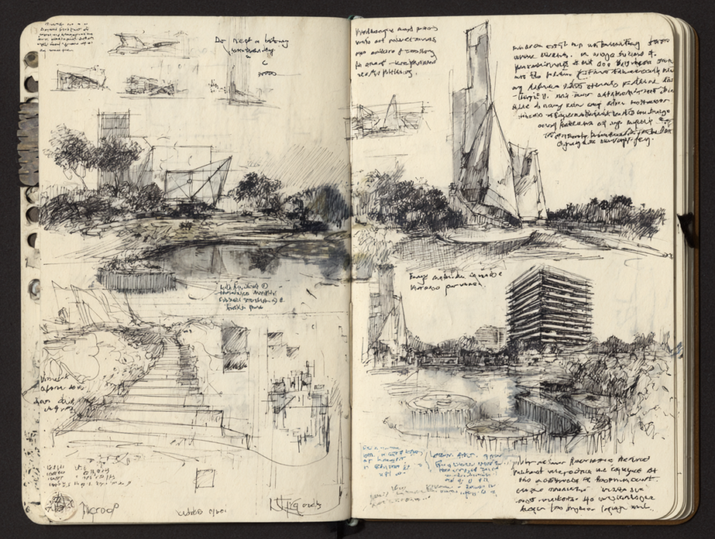 Tenir un carnet de croquis - journal visuel intime, premier carnet posé sur la table