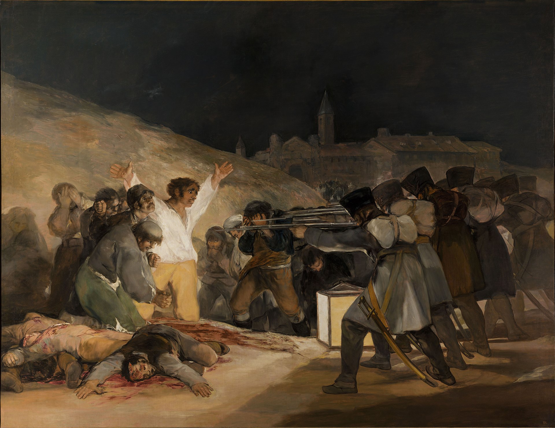 Francisco Goya — Le 3 mai 1808, fusillade des défenseurs de Madrid, Museo del Prado