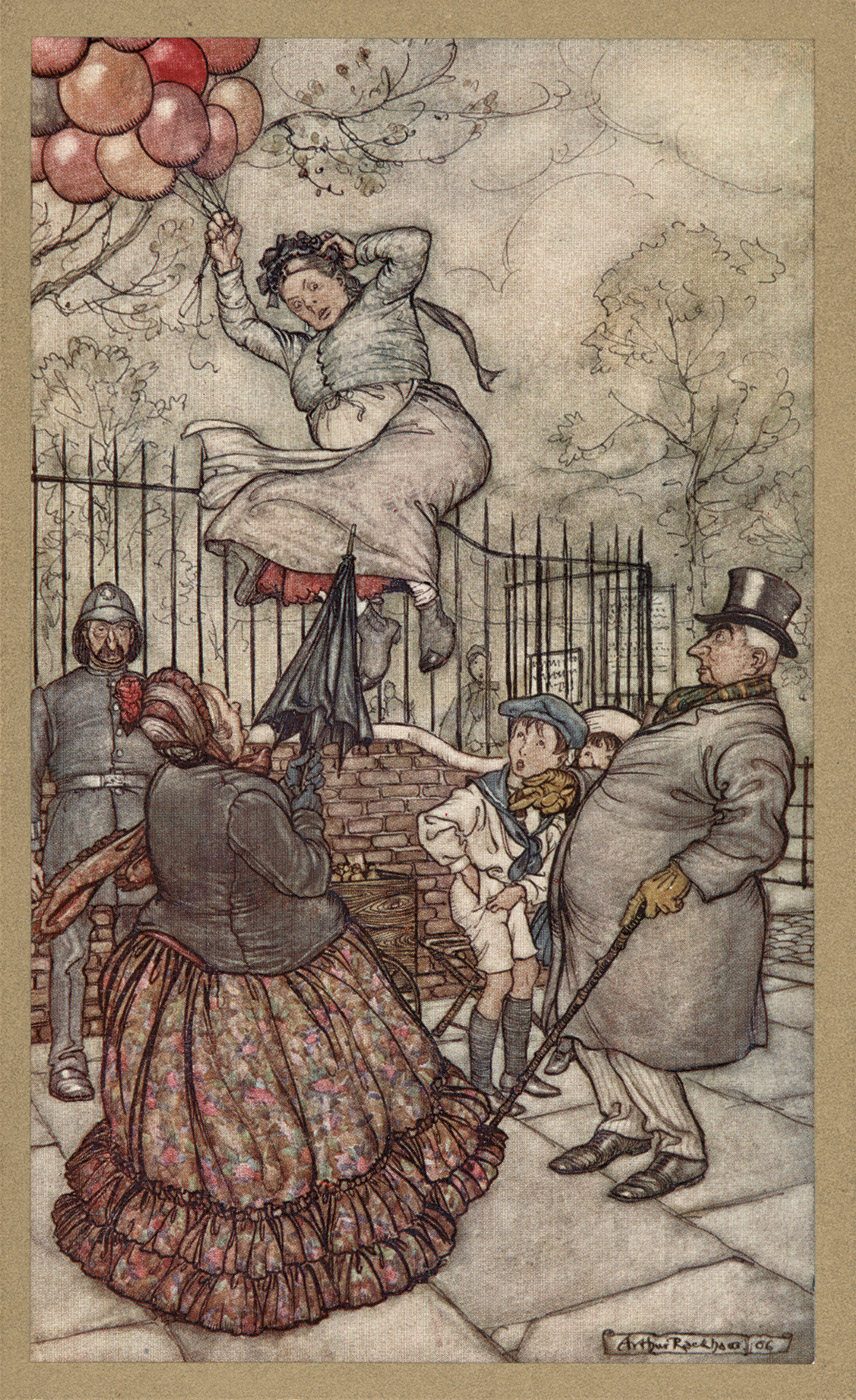 Arthur Rackham — Peter Pan in Kensington Gardens, fées et enfant