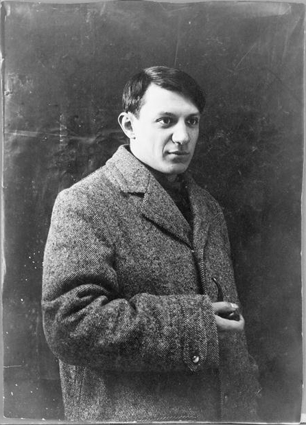 Pablo Picasso jeune, photographié à Paris vers 1908