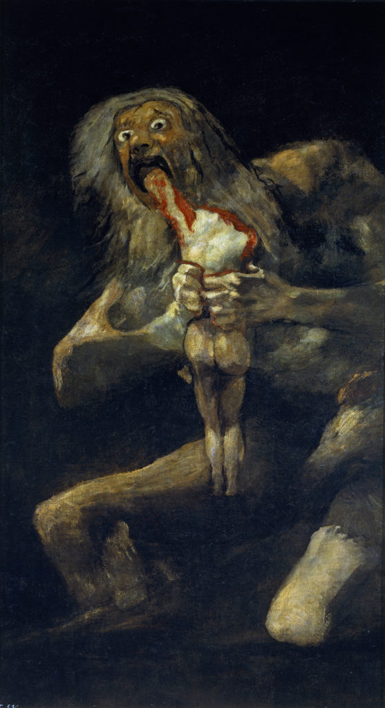Francisco Goya — Saturne dévorant son fils, Peintures Noires, Museo del Prado